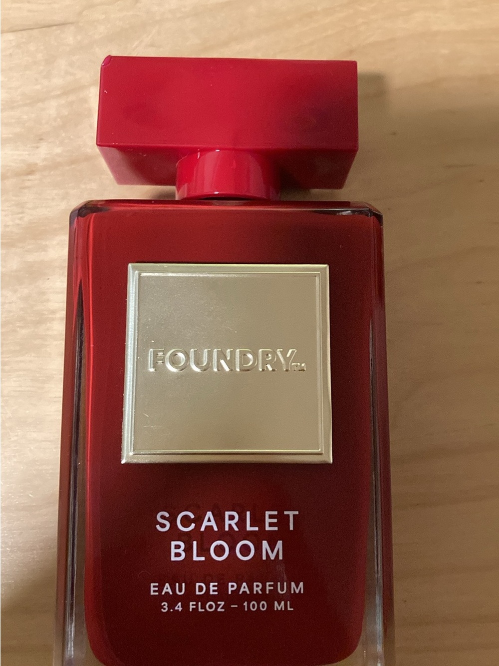 The Foundry Supply Co. Scarlet Bloom Perfume Bottle - Red & Gold